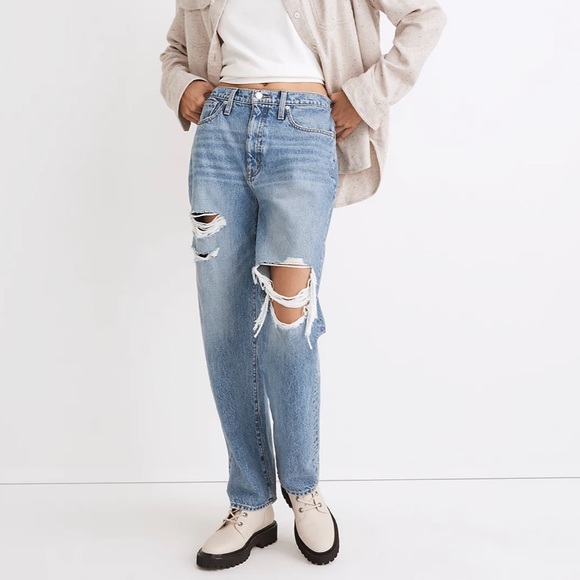 Madewell Dadjean in Amaron Wash: Ripped Edition - Picture 2 of 4